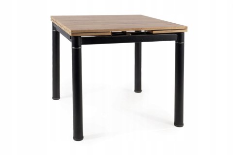 STÓŁ ROZKŁADANY GD082 DĄB ARTISAN / CZARNY MAT 80(131)x80 SIGNAL PŁYTA LAMINOWANA STELAŻ METALOWY DO KUCHNI DO SALONU STÓŁ ROZKŁADANY GD082 DĄB ARTISAN / CZARNY MAT 80(131)x80 SIGNAL PŁYTA LAMINOWANA STELAŻ METALOWY DO KUCHNI DO SALONU