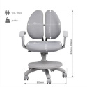 Fun Desk krzesło ortpedyczne / fotel obrotowy do biurka dla dziecka Fresco Grey Fun Desk krzesło ortpedyczne / fotel obrotowy do biurka dla dziecka Fresco Grey