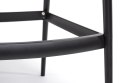 King Home Krzesło barowe HILO PREMIUM 65 cm czarne