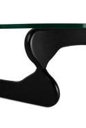 STOLIK ŁAWA STABLE BLACK - szkło typu FLOAT TRANSPARENTNE podstawa drewno jesion CZARNE King Home STOLIK ŁAWA STABLE BLACK - szkło typu FLOAT TRANSPARENTNE podstawa drewno jesion CZARNE King Home