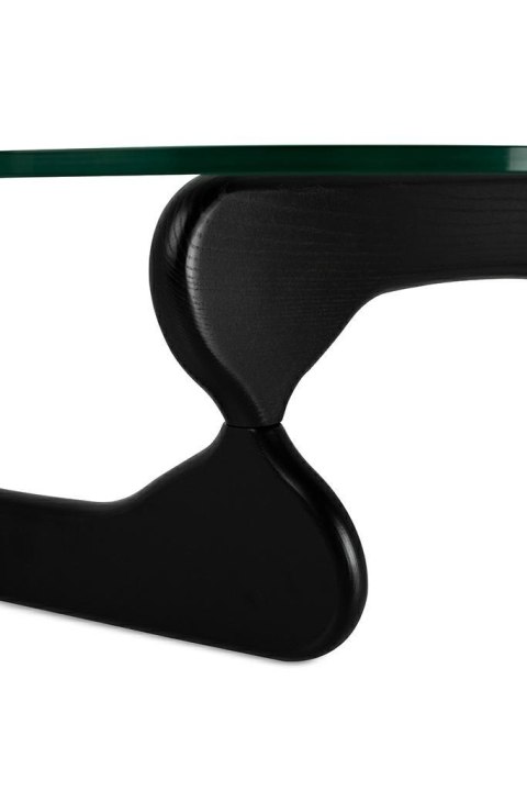 STOLIK ŁAWA STABLE BLACK - szkło typu FLOAT TRANSPARENTNE podstawa drewno jesion CZARNE King Home STOLIK ŁAWA STABLE BLACK - szkło typu FLOAT TRANSPARENTNE podstawa drewno jesion CZARNE King Home