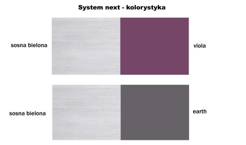 Meblar NEXT System NX13 - Sosna bielona / Earth biurko młodzieżowe Meblar NEXT System NX13 - Sosna bielona / Earth biurko młodzieżowe