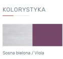 Meblar NEXT System NX13 - Sosna bielona / Viola biurko młodzieżowe Meblar NEXT System NX13 - Sosna bielona / Viola biurko młodzieżowe