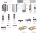 BIURKO MŁODZIEŻOWE Z SZUFLADĄ I PÓŁKAMI - Beton / Biały Lux / Dąb Meblar SIGMA System SI10 MEBLE MŁODZIEŻOWE PŁYTA LAMINOWANA BIURKO MŁODZIEŻOWE Z SZUFLADĄ I PÓŁKAMI - Beton / Biały Lux / Dąb Meblar SIGMA System SI10 MEBLE MŁODZIEŻOWE PŁYTA LAMINOWANA