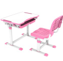 Fun Desk zestaw Sorpresa Pink biurko+krzesło regulowane Białe/Różowe Dziecko