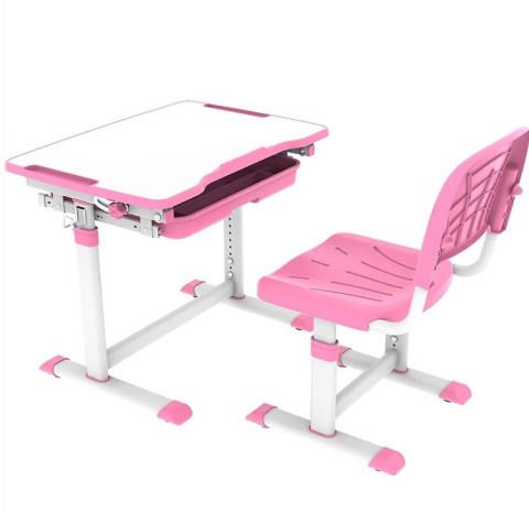 Fun Desk zestaw Sorpresa Pink biurko+krzesło regulowane Białe/Różowe Dziecko Fun Desk zestaw Sorpresa Pink biurko+krzesło regulowane Białe/Różowe Dziecko