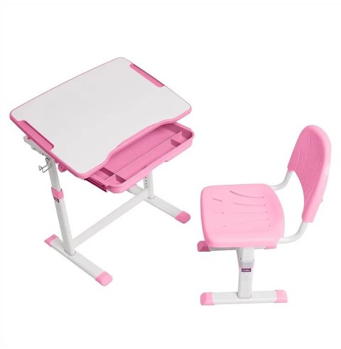 Fun Desk zestaw Sorpresa Pink biurko+krzesło regulowane Białe/Różowe Dziecko Fun Desk zestaw Sorpresa Pink biurko+krzesło regulowane Białe/Różowe Dziecko