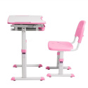 Fun Desk zestaw Sorpresa Pink biurko+krzesło regulowane Białe/Różowe Dziecko