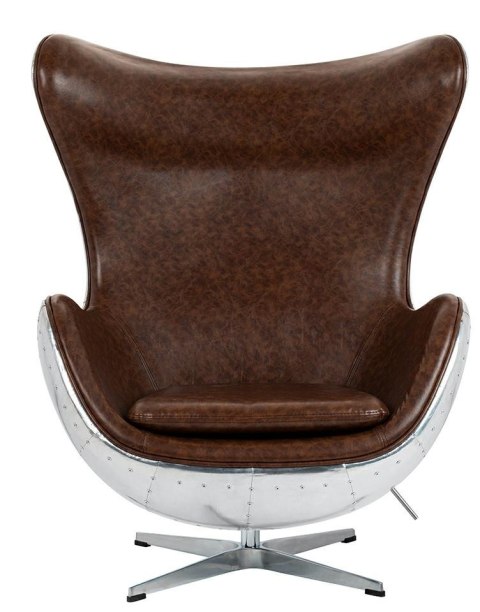 King Home Fotel EGG AVIATOR PU brązowy King Home Fotel EGG AVIATOR PU brązowy