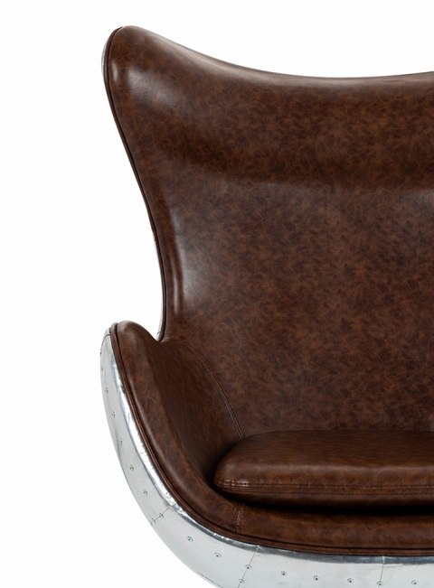 King Home Fotel EGG AVIATOR PU brązowy King Home Fotel EGG AVIATOR PU brązowy