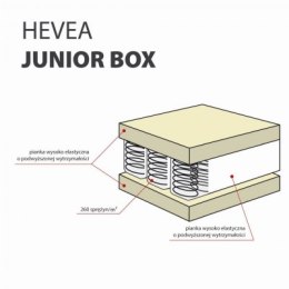 Materac kieszeniowy Hevea Junior Box 160x80 (Aloe Green Power)