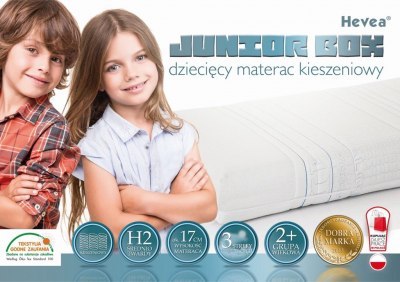 Materac kieszeniowy Hevea Junior Box 200x80 (Aloe Green Power) Materac kieszeniowy Hevea Junior Box 200x80 (Aloe Green Power)
