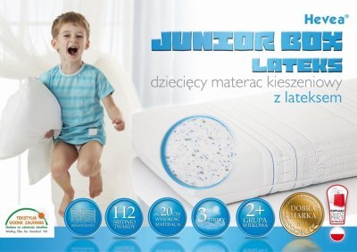 Materac kieszeniowy Hevea Junior Box Lateks 180x80 (Aegis Natural Care) Materac kieszeniowy Hevea Junior Box Lateks 180x80 (Aegis Natural Care)