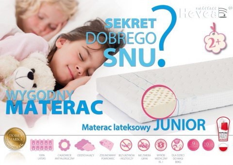 Materac lateksowy Hevea Junior 130x80 (Aegis Natural Care) Materac lateksowy Hevea Junior 130x80 (Aegis Natural Care)