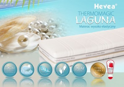Materac z lateksem Hevea Thermomagic Bio Laguna 200x140 (Aloe Green Power) Materac z lateksem Hevea Thermomagic Bio Laguna 200x140 (Aloe Green Power)