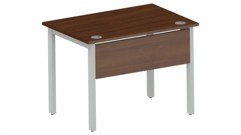 BIURKO PROSTOKĄTNE NA STELAŻU METALOWYM Biurka Silver B100FE ORZECH CAMARO + SZARA PLATYNA ODNOWA MEBLE BIUROWE BIURKO PROSTOKĄTNE NA STELAŻU METALOWYM Biurka Silver B100FE ORZECH CAMARO + SZARA PLATYNA ODNOWA MEBLE BIUROWE