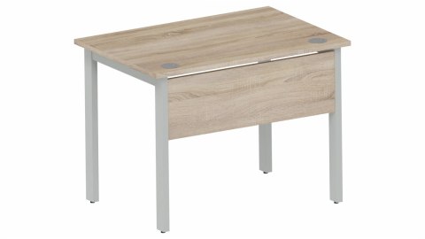 BIURKO NA STELAŻU METALOWYM PROSTOKĄTNE Biurka Silver B100FE DĄB SONOMA + SZARA PLATYNA ODNOWA MEBLE BIUROWE BIURKO NA STELAŻU METALOWYM PROSTOKĄTNE Biurka Silver B100FE DĄB SONOMA + SZARA PLATYNA ODNOWA MEBLE BIUROWE