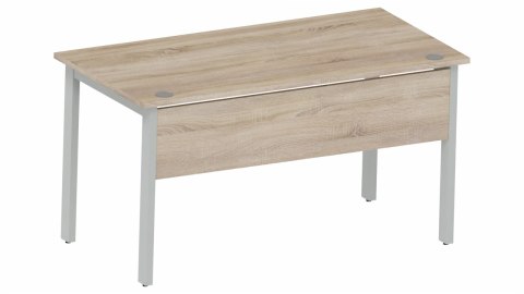 BIURKO NA STELAŻU METALOWYM PROSTOKĄTNE Biurka Silver B140FE DĄB SONOMA + SZARA PLATYNA ODNOWA MEBLE BIUROWE BIURKO NA STELAŻU METALOWYM PROSTOKĄTNE Biurka Silver B140FE DĄB SONOMA + SZARA PLATYNA ODNOWA MEBLE BIUROWE