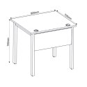 BIURKO NA STELAŻU METALOWYM PROSTOKĄTNE Biurka Silver B80FE BUK BAWARIA + SZARA PLATYNA ODNOWA MEBLE BIUROWE BIURKO NA STELAŻU METALOWYM PROSTOKĄTNE Biurka Silver B80FE BUK BAWARIA + SZARA PLATYNA ODNOWA MEBLE BIUROWE