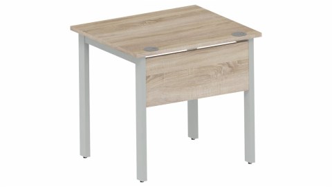 BIURKO PROSTOKĄTNE NA STELAŻU METALOWYM Biurka Silver B80FE DĄB SONOMA + SZARA PLATYNA ODNOWA MEBLE BIUROWE BIURKO PROSTOKĄTNE NA STELAŻU METALOWYM Biurka Silver B80FE DĄB SONOMA + SZARA PLATYNA ODNOWA MEBLE BIUROWE