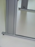 BIURKO PROSTOKĄTNE NA STELAŻU METALOWYM Biurka Silver B80S BUK BAWARIA + SZARA PLATYNA ODNOWA MEBLE BIUROWE BIURKO PROSTOKĄTNE NA STELAŻU METALOWYM Biurka Silver B80S BUK BAWARIA + SZARA PLATYNA ODNOWA MEBLE BIUROWE