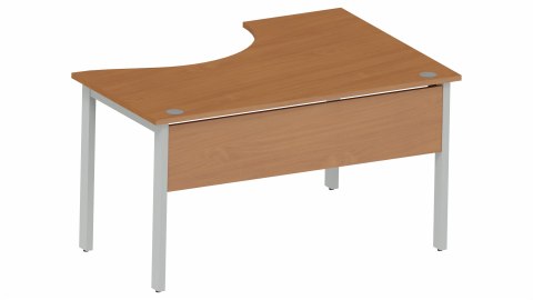 BIURKO NA STELAŻU METALOWYM NAROŻNE Biurka Silver BN-140LFE BUK BAWARIA + SZARA PLATYNA ODNOWA MEBLE BIUROWE BIURKO NA STELAŻU METALOWYM NAROŻNE Biurka Silver BN-140LFE BUK BAWARIA + SZARA PLATYNA ODNOWA MEBLE BIUROWE