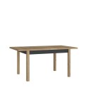 Forte JOAKIMIS TBLT7081-M682 Stół rozkładany, 120-160x80 cm Dąb Mauvella / Czarny Forte JOAKIMIS TBLT7081-M682 Stół rozkładany, 120-160x80 cm Dąb Mauvella / Czarny
