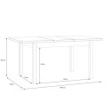 Forte JOAKIMIS TBLT7081-M682 Stół rozkładany, 120-160x80 cm Dąb Mauvella / Czarny Forte JOAKIMIS TBLT7081-M682 Stół rozkładany, 120-160x80 cm Dąb Mauvella / Czarny