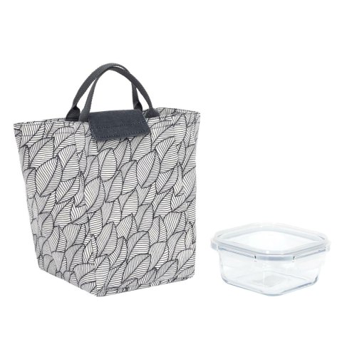 Intesi Zestaw Lunch box i torba termiczna szare Intesi Zestaw Lunch box i torba termiczna szare