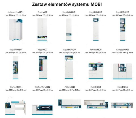 REGAŁ MŁODZIEŻOWY Z SZUFLADĄ I PÓŁKAMI MOBI System MO5 Meblar - Biały Lux / Żółty - regał z szafkami i szufladą PŁYTA LAMINOWANA REGAŁ MŁODZIEŻOWY Z SZUFLADĄ I PÓŁKAMI MOBI System MO5 Meblar - Biały Lux / Żółty - regał z szafkami i szufladą PŁYTA LAMINOWANA