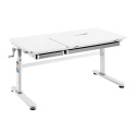 Iris Grey - Regulowane biurko dla dziecka, nastolatka białe / szare - Fun Desk Iris Grey - Regulowane biurko dla dziecka, nastolatka białe / szare - Fun Desk