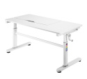 Iris Grey - Regulowane biurko dla dziecka, nastolatka białe / szare - Fun Desk Iris Grey - Regulowane biurko dla dziecka, nastolatka białe / szare - Fun Desk