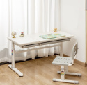Iris Grey - Regulowane biurko dla dziecka, nastolatka białe / szare - Fun Desk