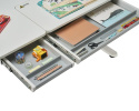 Iris Grey - Regulowane biurko dla dziecka, nastolatka białe / szare - Fun Desk Iris Grey - Regulowane biurko dla dziecka, nastolatka białe / szare - Fun Desk