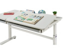 Iris Grey - Regulowane biurko dla dziecka, nastolatka białe / szare - Fun Desk Iris Grey - Regulowane biurko dla dziecka, nastolatka białe / szare - Fun Desk