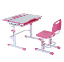 Fun Desk Botero Pink - Biurko z krzesełkiem lampa i stojak na książki - zestaw dla dzieci Białe / Różowe Fun Desk Botero Pink - Biurko z krzesełkiem lampa i stojak na książki - zestaw dla dzieci Białe / Różowe