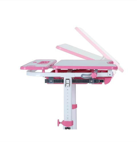 Fun Desk Botero Pink - Biurko z krzesełkiem lampa i stojak na książki - zestaw dla dzieci Białe / Różowe Fun Desk Botero Pink - Biurko z krzesełkiem lampa i stojak na książki - zestaw dla dzieci Białe / Różowe