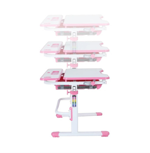 Fun Desk Botero Pink - Biurko z krzesełkiem lampa i stojak na książki - zestaw dla dzieci Białe / Różowe Fun Desk Botero Pink - Biurko z krzesełkiem lampa i stojak na książki - zestaw dla dzieci Białe / Różowe