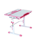 Fun Desk Botero Pink - Biurko z krzesełkiem lampa i stojak na książki - zestaw dla dzieci Białe / Różowe Fun Desk Botero Pink - Biurko z krzesełkiem lampa i stojak na książki - zestaw dla dzieci Białe / Różowe