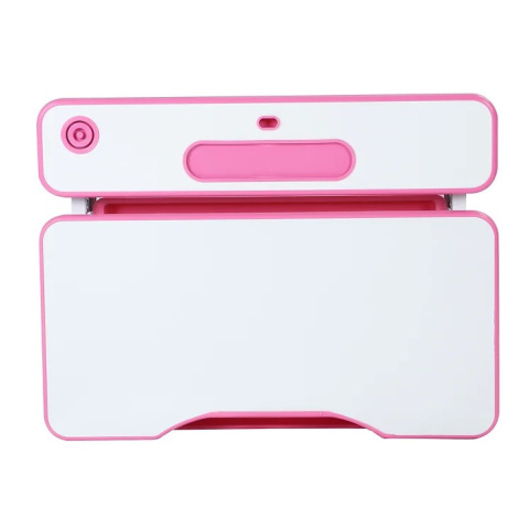 Fun Desk Botero Pink - Biurko z krzesełkiem lampa i stojak na książki - zestaw dla dzieci Białe / Różowe Fun Desk Botero Pink - Biurko z krzesełkiem lampa i stojak na książki - zestaw dla dzieci Białe / Różowe