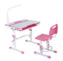 Fun Desk Botero Pink - Biurko z krzesełkiem lampa i stojak na książki - zestaw dla dzieci Białe / Różowe Fun Desk Botero Pink - Biurko z krzesełkiem lampa i stojak na książki - zestaw dla dzieci Białe / Różowe