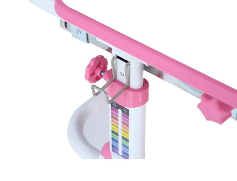 Fun Desk Botero Pink - Biurko z krzesełkiem lampa i stojak na książki - zestaw dla dzieci Białe / Różowe Fun Desk Botero Pink - Biurko z krzesełkiem lampa i stojak na książki - zestaw dla dzieci Białe / Różowe