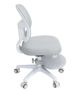 Fun Desk Marte Grey - Krzesełko z regulacją wysokości - Cubby ortopedyczne, do biurka, szare, dla dziecka
