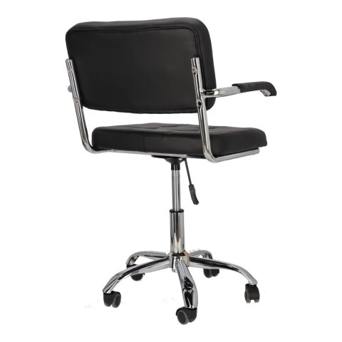 FOTEL BIUROWY Z PODŁOKIETNIKAMI Nelson Arm black PU Intesi CZARNY EKOSKÓRA REGULACJA WYSOKOŚCI NA KÓŁKACH FOTEL BIUROWY Z PODŁOKIETNIKAMI Nelson Arm black PU Intesi CZARNY EKOSKÓRA REGULACJA WYSOKOŚCI NA KÓŁKACH