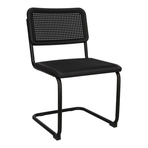KRZESŁO Nelson black swing black/black Intesi CZARNE SIEDZISKO I OPARCIE PLECIONKA PODSTAWA METALOWA KRZESŁO Nelson black swing black/black Intesi CZARNE SIEDZISKO I OPARCIE PLECIONKA PODSTAWA METALOWA