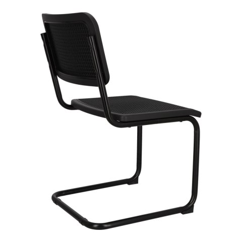 KRZESŁO Nelson black swing black/black Intesi CZARNE SIEDZISKO I OPARCIE PLECIONKA PODSTAWA METALOWA KRZESŁO Nelson black swing black/black Intesi CZARNE SIEDZISKO I OPARCIE PLECIONKA PODSTAWA METALOWA