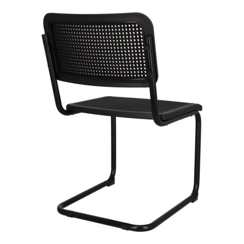 KRZESŁO Nelson black swing black/black Intesi CZARNE SIEDZISKO I OPARCIE PLECIONKA PODSTAWA METALOWA KRZESŁO Nelson black swing black/black Intesi CZARNE SIEDZISKO I OPARCIE PLECIONKA PODSTAWA METALOWA