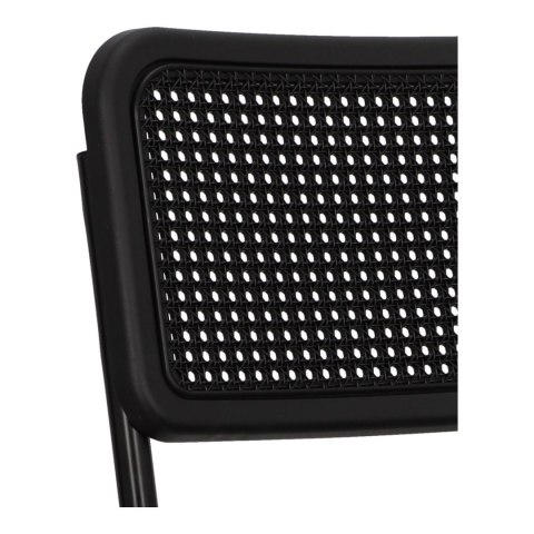 KRZESŁO Nelson black swing black/black Intesi CZARNE SIEDZISKO I OPARCIE PLECIONKA PODSTAWA METALOWA KRZESŁO Nelson black swing black/black Intesi CZARNE SIEDZISKO I OPARCIE PLECIONKA PODSTAWA METALOWA