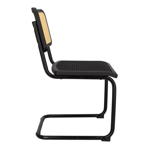 KRZESŁO Nelson black swing natural/black Intesi CZARNE PLECIONKA W OPARCIU NATURALNY KRZESŁO Nelson black swing natural/black Intesi CZARNE PLECIONKA W OPARCIU NATURALNY