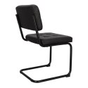 KRZESŁO Nelson soft black swing black PU Intesi CZARNE EKOSKÓRA PODSTAWA METAL MALOWANY DO KUCHNI JADALNI LOKALU KRZESŁO Nelson soft black swing black PU Intesi CZARNE EKOSKÓRA PODSTAWA METAL MALOWANY DO KUCHNI JADALNI LOKALU